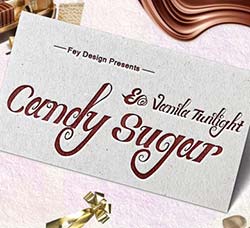 糖果包装专用字体：Candy Sugar Fonts And Bonus